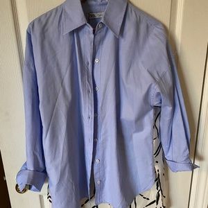 Zara mixed media oversize shirt nwt small